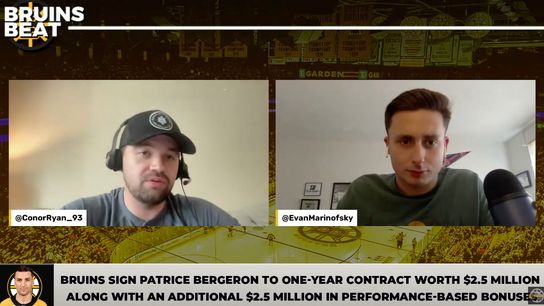 Podcast/Video: Conor Ryan reacts to Bergeron, Krejci & Zacha signings on Bruins Beat taken at BSJ Headquarters (Bruins)
